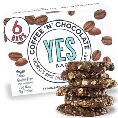 YESbar 小吃店咖啡和巧克力, 40g, 咖啡和巧克力, 6入