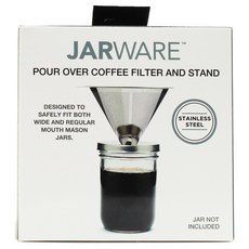 JARWARE 咖啡手沖標準與寬口手沖組, 1個, 不鏽鋼