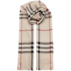 BURBERRY 巴寶莉 男士大格紋薄紗圍巾 8055858