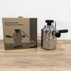 愛鴨咖啡 Bellman CX-25S 壓力式奶泡壺 奶泡機 奶泡器，不鏽鋼材質，操作簡單，適用多種爐具, 銀色
