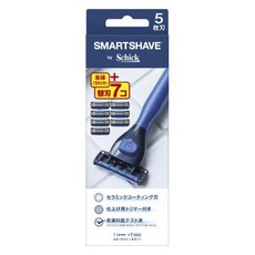 Schick 舒適牌 Smart Shave 5層刀片刮鬍刀+替換刀頭 7入組, 1個