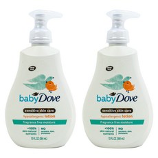 Dove 多芬 孩童溫和保濕乳液 無香, 2瓶, 384ml