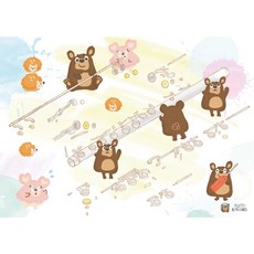 大鴻音樂圖書 弗迪明信片(長笛笛身) 可愛動物造型 高品質紙張 傳遞祝福, 詳見包裝