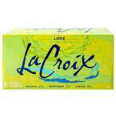 LaCroix 自然純淨蘇打水 萊姆口味, 8件, 355毫升