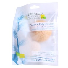 Andalou Naturals Clarity+ Enlightenment 魔芋面部海綿二重奏, 2件, 混色