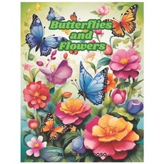 (英文圖書) Butterflies and Flowers 平裝版, Independently Published, 英文
