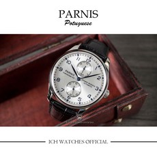 PARNIS 飛行員/葡萄牙系列自動機械腕錶，經典設計，精準計時，展現個人風格