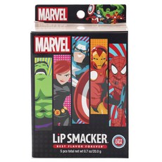 LiP SMACKER 護唇膏5入組, Empowering Mint+Cotton Candy Dream Team+Super Soldier Punch+Berry Sweet Armor+Sour Apple Smash, 1組