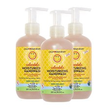 CALIFORNIA BABY 加州寶寶 孩童用金盞花保濕洗手露, 3瓶, 法國薰衣草