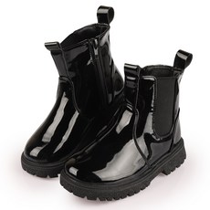 paperplaneskids 兒童漆皮軍靴