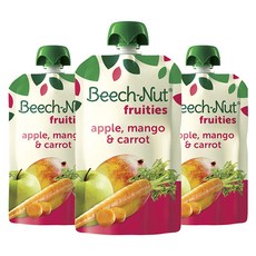 BeechNut 果昔 99g, 蘋果芒果胡蘿蔔口味, 3包