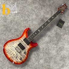 PRS SE Custom 24-08 Quilt Limited Edition 2025 炭燒櫻桃色 電吉他 反拍樂器, 詳見包裝, 1個