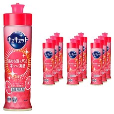 Kao 花王 Cucute 珂珂透 廚房洗潔精 粉紅葡萄柚香, 10個, 220ml