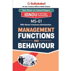 (英文圖書) MS-01 Management Functions and Behaviour 平裝版, Gullybaba Publishing House ..., 英文