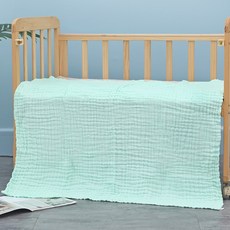 純棉六層紗布包巾/浴巾/蓋毯 - 透氣柔軟安全泡泡巾，嬰兒抱毯/洗澡巾/蓋被