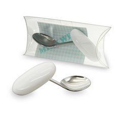 日本 金正陶器 嬰幼兒離乳專用學習湯匙, Silver
