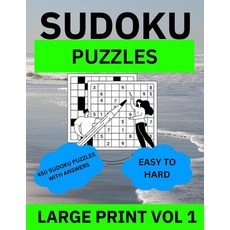 (英文圖書) Sudoku Large Print Vol 1: Easy to Hard 平裝版, Independently Published, 英文