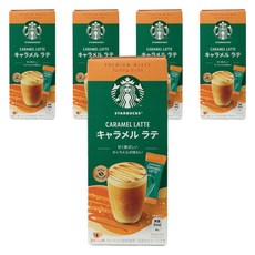 STARBUCKS 星巴克 焦糖拿鐵隨身包, 5個, 4入, 23g