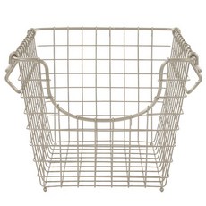 SPECTRUM 堆疊籃子廚房儲物籃/籃子, 緞面鎳