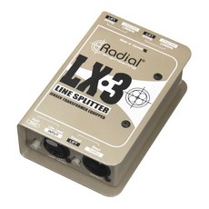 Radial LX-3 被動式分頻器 Line Level Splitter 專業音訊分離器，具備Jensen變壓器, 詳見包裝, 1個