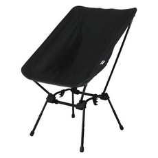 輕量折疊式露營椅, 1個, 黑色