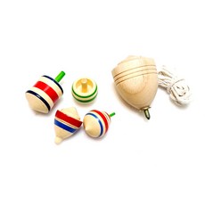 河馬班玩具 陀螺 陀螺包 大中小陀螺 造型陀螺 原木陀螺5件組 台灣製造 商檢合格 懷舊童玩, 原木陀螺包5件組