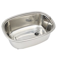 Arnest附止水塞不鏽鋼洗滌盆, 1個