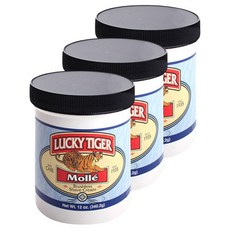 LUCKY TIGER 潤滑刮鬍膏, 3個, 340.2克