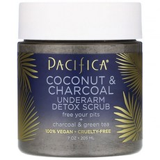 PACIFICA 椰子竹炭磨砂膏, 1入, 205ml