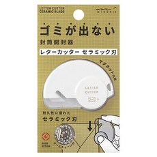 日本 MIDORI 信封開封陶瓷刀, 1個, 白色