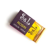 S&L 獨家品牌低粉塵優質松香(V17R1)-愛樂芬音樂 適用於小提琴與中提琴 提升演奏質感, 黃色, 1個