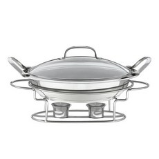 Cuisinart 美膳雅 圓形自助餐分裝盤 2.8L, 1個, 不銹鋼