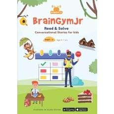 (英文圖書)BrainGymJr: Read and Solve (6-7 years): Conversational Stories in English for Ch... 平裝版, Independently Published, 英文