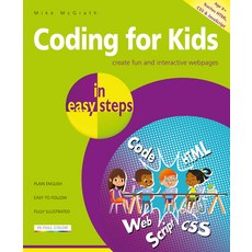 (英文圖書) Coding for Kids in Easy Steps 平裝版, 英文