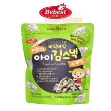 貝思Bebest 海苔脆點心 韓國海苔製成 寶寶健康零食 酥脆口感 無添加人工色素香料, 17g, 1個, 豆腐
