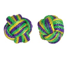 JACKSON GALAXY 寵物貓繩結玩具球, 2件, 混色