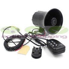 H020 警車 救護車 機車 6音 警笛 嘟嘟 驅離 聲 含 擴音 大聲公 喊話器 警報 托咪 底座 電子 喇叭, 詳見包裝