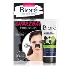 Biore 蜜妮 深層清潔木炭妙鼻貼, 1個, 6件