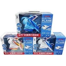 玩具先生 A380客機 電動升降噴霧開門飛機 兒童聲光玩具, 隨機
