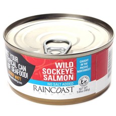 RAINCOAST TRADING 野生紅鮭魚 無鹽, 1個, 160克