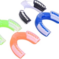 FRISKY護齒 拳擊牙套 EVA材質 無毒安全可食性矽膠, 綠白, 1個