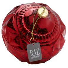 Rajz Import水星Kismet聖誕樹裝飾球, 紅色的