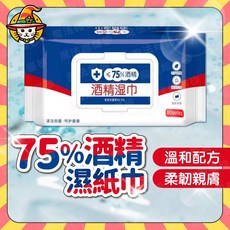 75%酒精濕紙巾