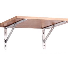 加厚款 不鏽鋼支架 層板架 三角支架 l型支架 牆壁置物架 置物架 L型支撐架 三角支架 層板支架 支撐架, 3mm厚8吋 長20cm一隻, 1個