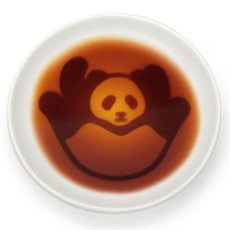 ARTHA 熊貓醬油碟, 1個, 滾動外觀