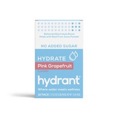 hydrant 電解質沖泡粉隨身包 3.6g, 粉紅葡萄柚, 12件