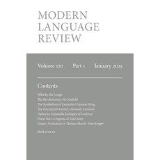 (英文圖書) Modern Language Review (120.1) January 2025 平裝版, Modern Humanities Research ..., 英文