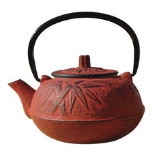 OLD DUTCH INTERNATIONAL 鑄鐵大阪茶壺 591.5ml, 紅色的