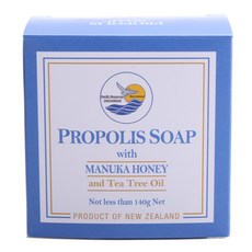 PACIFIC RESOURCES 蜂膠肥皂 麥蘆卡蜂蜜和茶樹精油香, 140g, 1塊