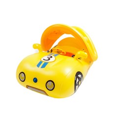 i wink 跑車嬰兒學步游泳圈, 黃色, 1個